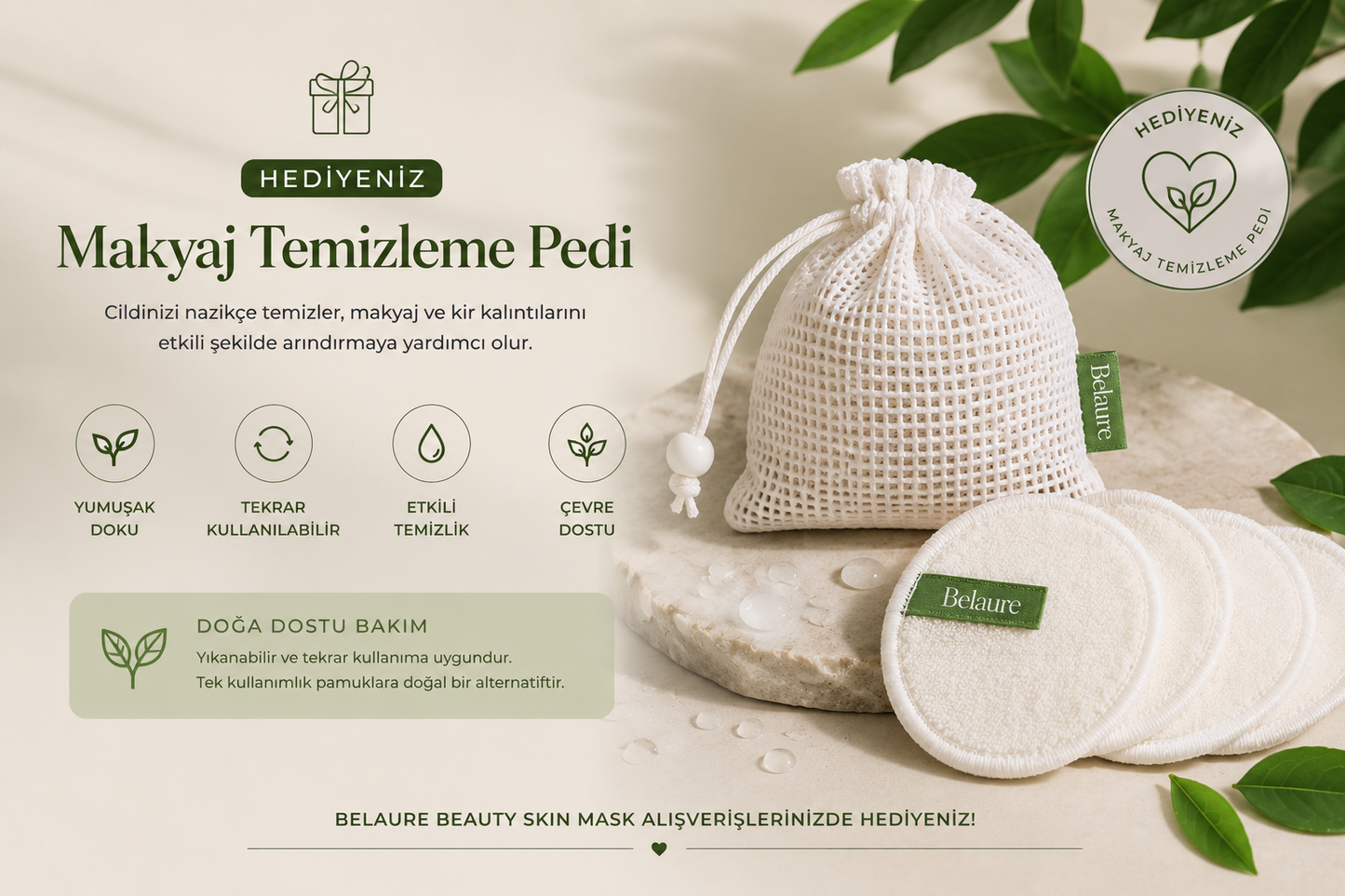 Belaure™ Makyaj Temizleme Pedi