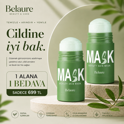 Belaure™ Yeşil Çay Özlü Siyah Nokta Ve Sivilce Maskesi