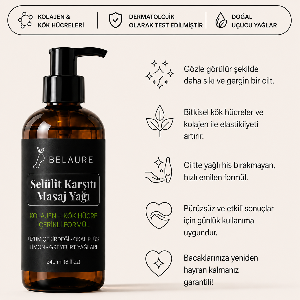 Selülit Karşıtı Masaj Yağı