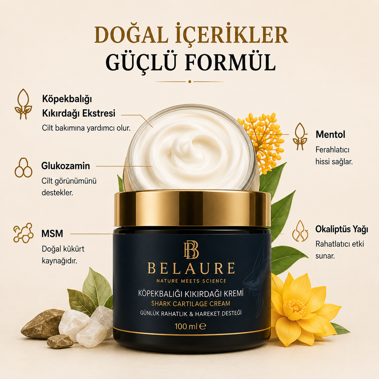 Köpekbalığı Kıkırdağı Kremi
