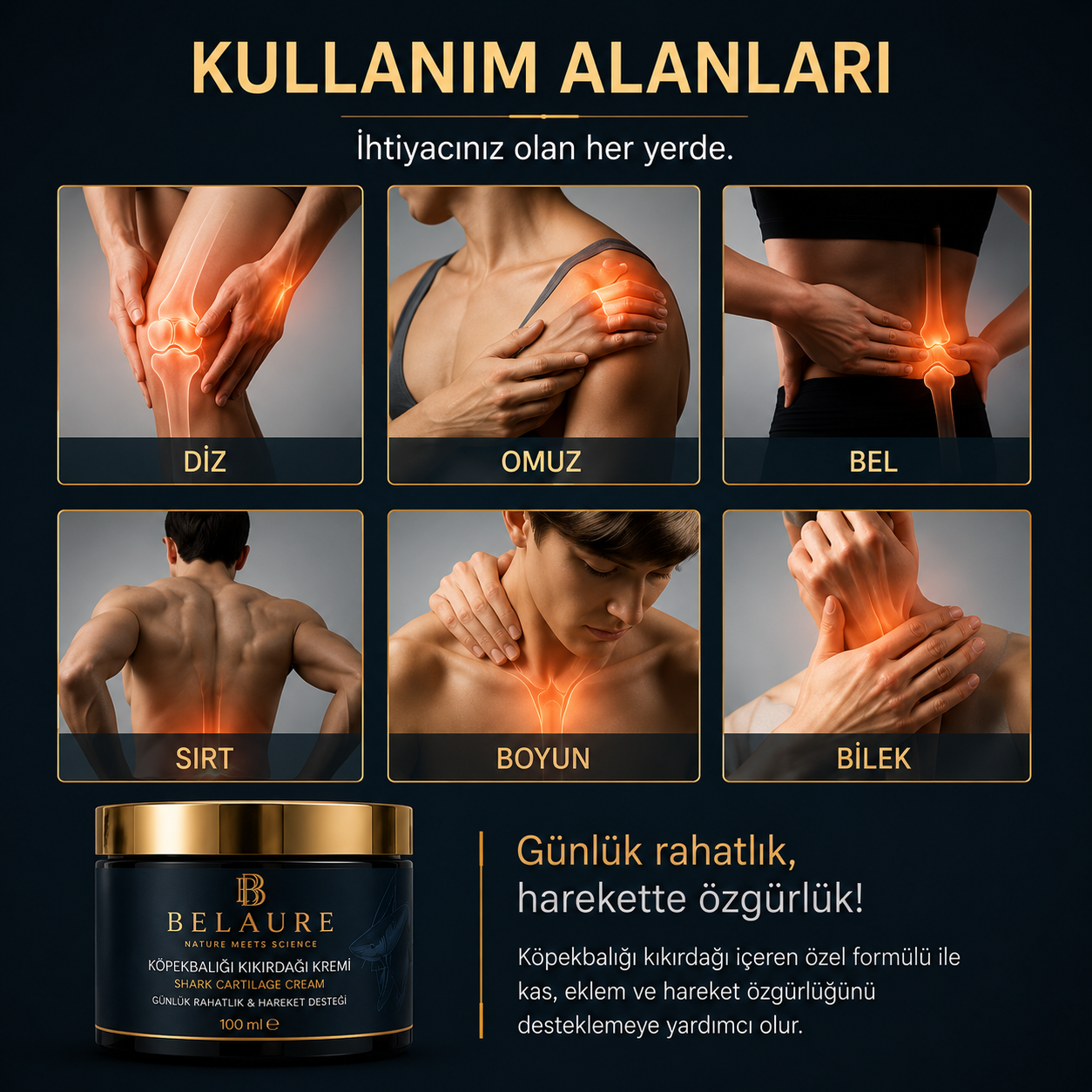 Köpekbalığı Kıkırdağı Kremi
