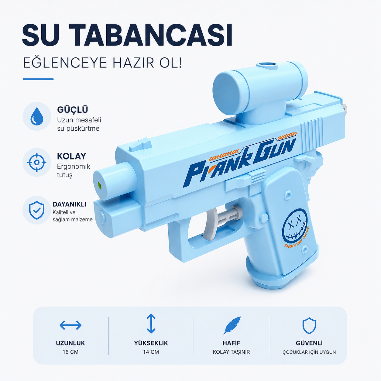 Belaure™ Çift Taraflı Şaka Su Tabancası