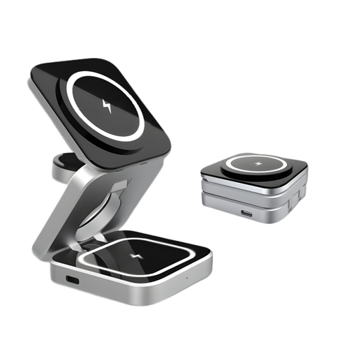 Portable 3-in-1 Wireless Charger