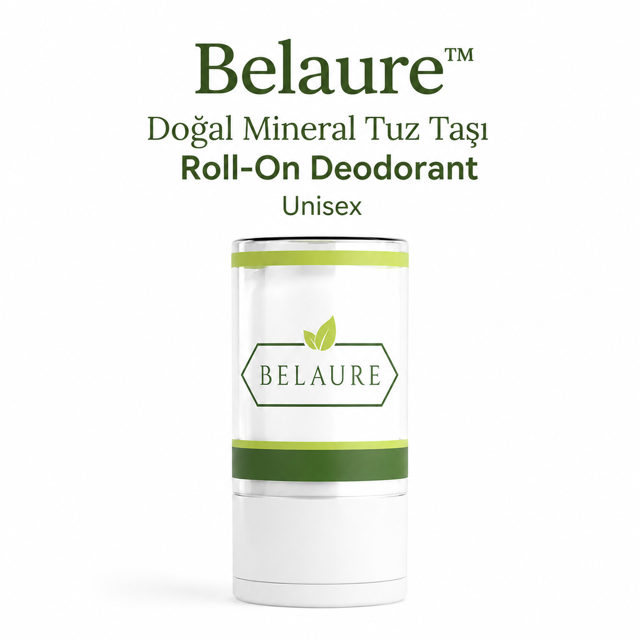 Belaure™ Doğal Mineral Tuz Taşı Roll-On Deodorant Unisex