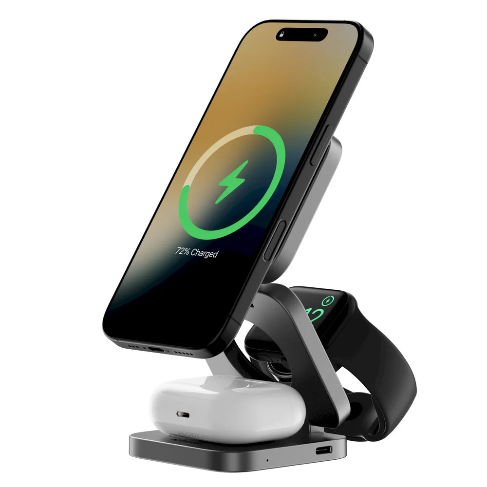 Portable 3-in-1 Wireless Charger