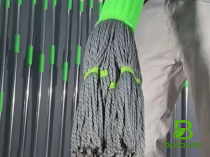Belaure™ Pro - Yeni Nesil Kendinden Sıkmalı Çelik Saplı Mikrofiber Mop